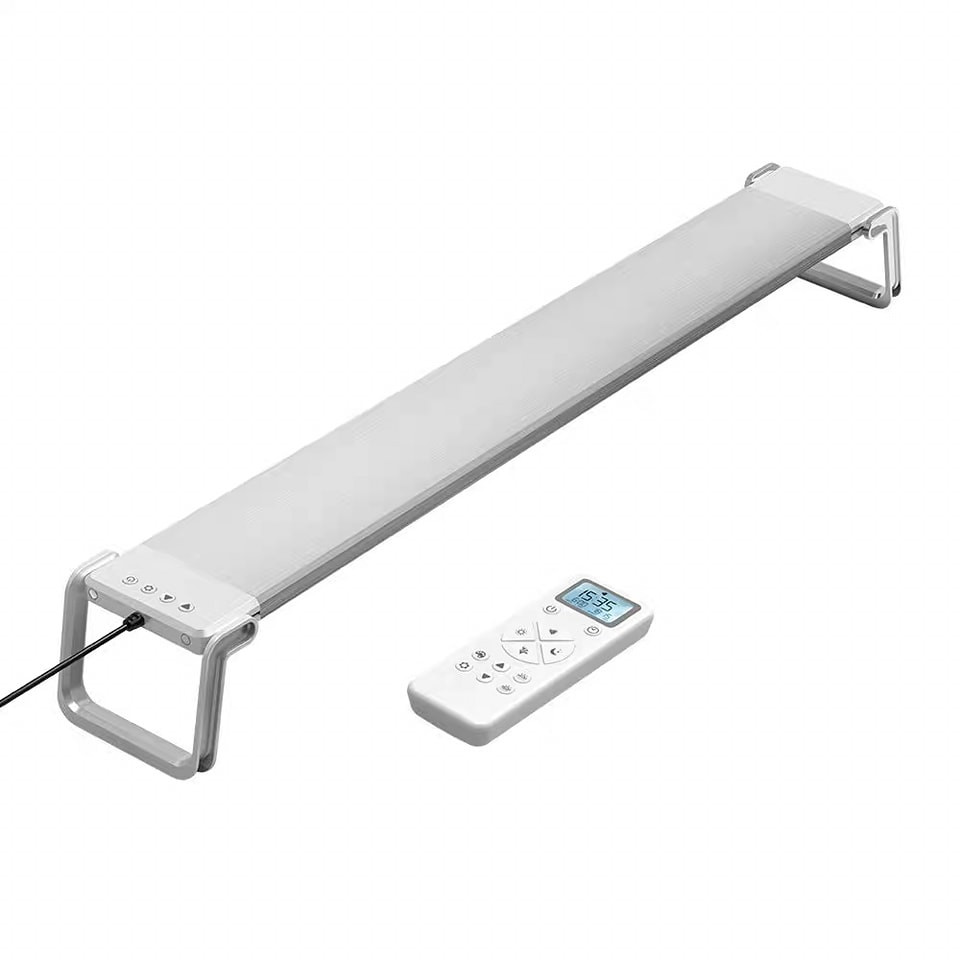 75cm Remote Control Planted Aquarium Light With Dimmer Timmer Full Spectrum Aquarium Lights Sunrise Sunset Aquatic Lighting Blue White 2.4G